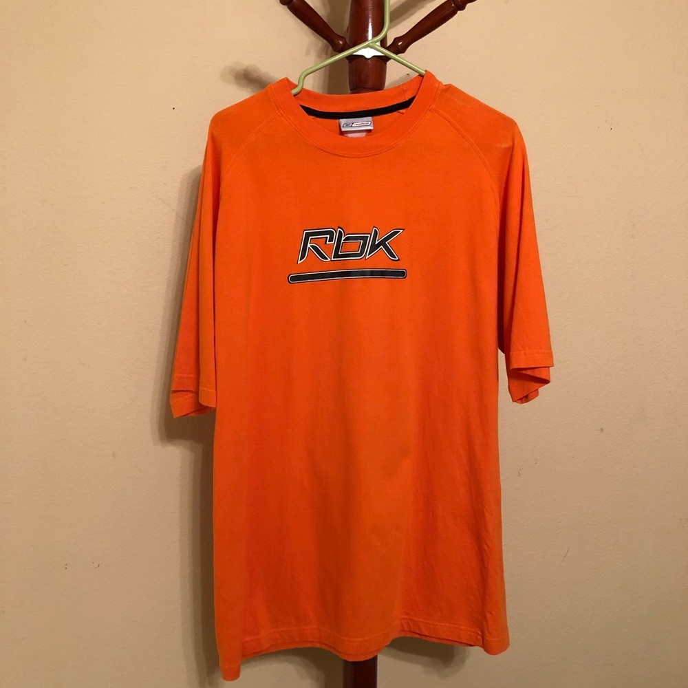 🔥🍊Orange Reebok Tee - Large - Picture 2 of 6